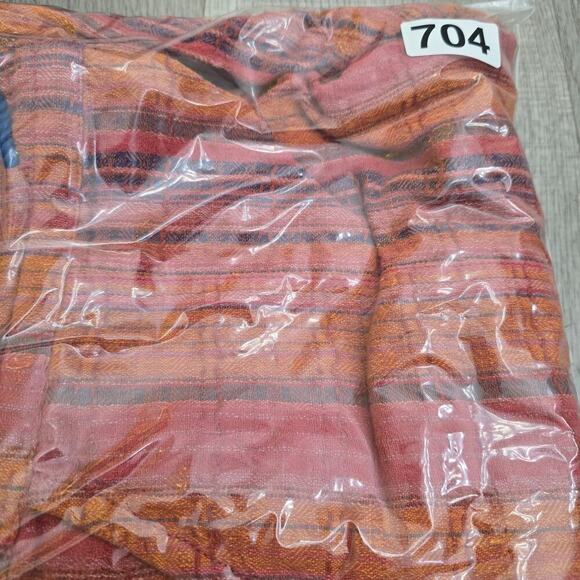 Sundance Artisan Striped Cotton Pants M Boho Drawstring Wide Leg Resort Cruise - Picture 10 of 10